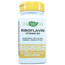 Nature's Way, Riboflavin B2, Рибофлавін Вітамін В2 100 мг, 100...