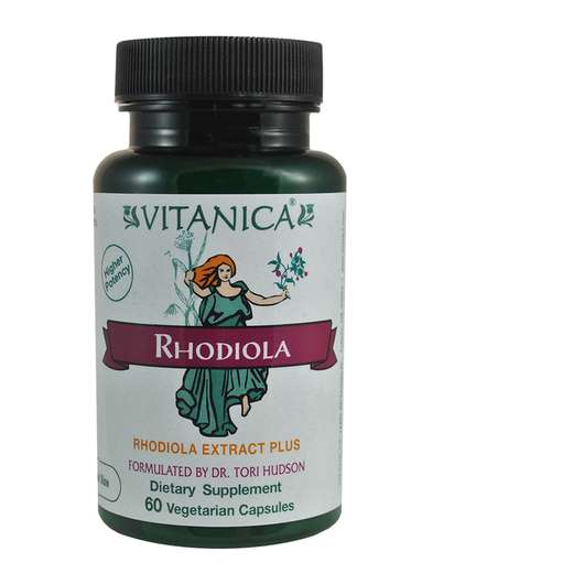 Основне фото товара Vitanica, Rhodiola Extract Plus, Родіола, 60 капсул