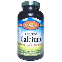 Carlson, Хелат кальция 500 мг, Chelated Calcium 500 mg, 180 та...