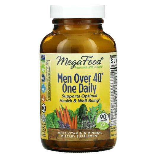 Основне фото товара Mega Food, Men Over 40 One Daily Iron Free, Мультивітаміни для...