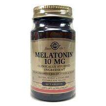 Solgar, Мелатонин 10 мг, Melatonin 10 mg, 60 таблеток