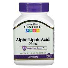21st Century, Alpha Lipoic Acid 50 mg, Альфа-ліпоєва кислота 5...