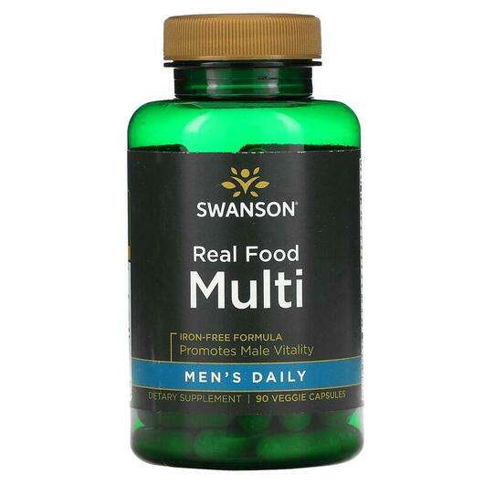 Основне фото товара Swanson, Real Food Multi, Вітаміни для чоловіків, 90 капсул