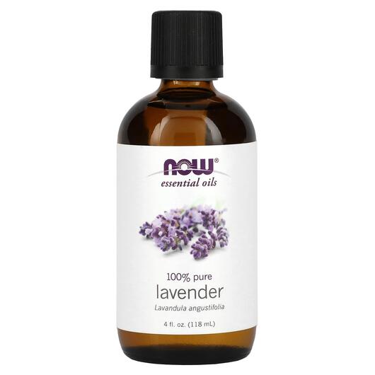 Основне фото товара Pure Essential Oil Lavender Основне фото товара NOW Foods, Pure Essential Oil Lavender, Ефірна олія, 118 мл
