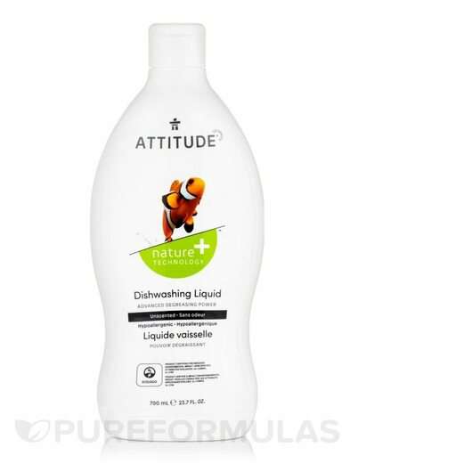 Основне фото товара Dishwashing Liquid Unscented Основне фото товара ATTITUDE, Dishwashing Liquid Unscented, Миючі для посудомийних, 7