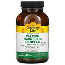 Country Life, Кальций Магний Витамин D3, Calcium Magnesium Com...