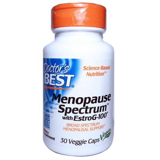 Основне фото товара Doctor's Best, Menopause Spectrum, Менопауза з EstroG-100, 30 ...