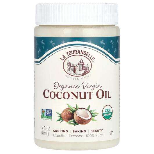 Основное фото товара La Tourangelle, Кокосовое масло, Organic Virgin Coconut Oil, 414 