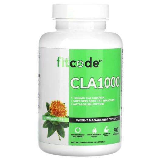 Основное фото товара FitCode, Линолевая кислота, CLA1000 1000 mg, 90 капсул