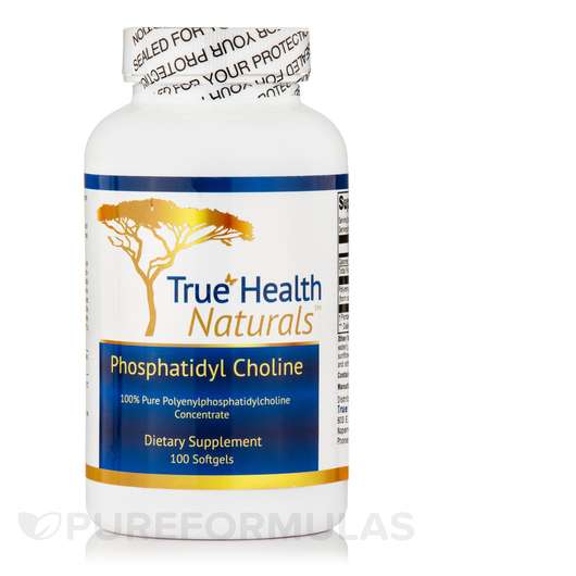 Основне фото товара True Healing Naturals, Phosphatidyl Choline 900 mg, Фосфатидил...