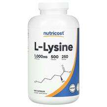 Nutricost, L-Lysine 1000 mg, 500 Capsules