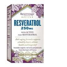 ReserveAge Nutrition, Resveratrol 250 mg, Ресвератрол, 30 капсул