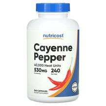 Nutricost, Cayenne Pepper 40000 Heat Units 530 mg, Перець каєн...