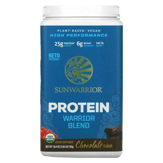 Основне фото товара Sunwarrior, Warrior Blend Protein Organic Plant-Based Chocolat...