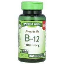 Nature's Truth, Витамин B12, Absorbable B-12 1000 mcg, 150 Qui...