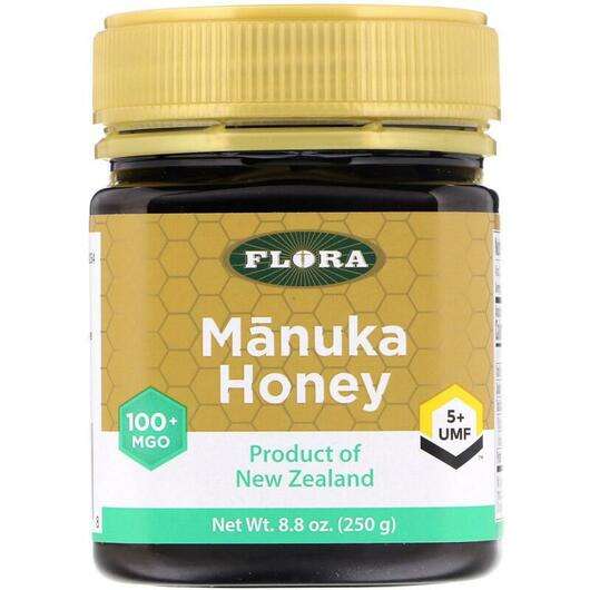 Основне фото товара Flora, Manuka Honey MGO 100+, Манука МГО 100+, 250 г