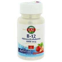 KAL, B-12 Adenosylcobalamin Strawberry 1000 mcg, 90 Tablets