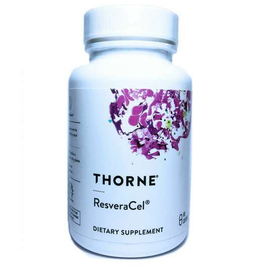 Основне фото товара Thorne, ResveraСel 415 mg, NAD+ з Ресвератролом, 60 капсул
