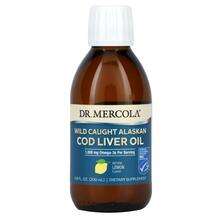Dr. Mercola, Wild Caught Alaskan Cod Liver Oil Lemon, Олія з п...