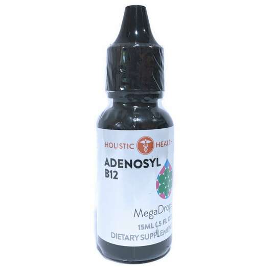 Основне фото товара Holistic Health, Adenosyl B12 Mega Drops, Аденозил Вітамін В12...