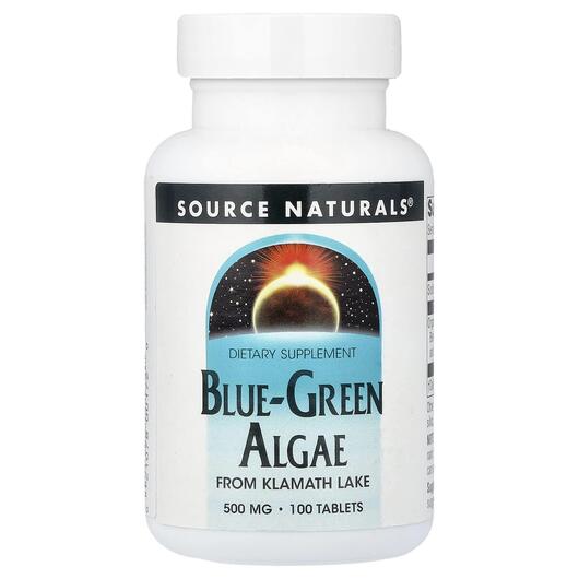 Основное фото товара Source Naturals, Водоросли, Blue-Green Algae 500 mg, 100 таблеток