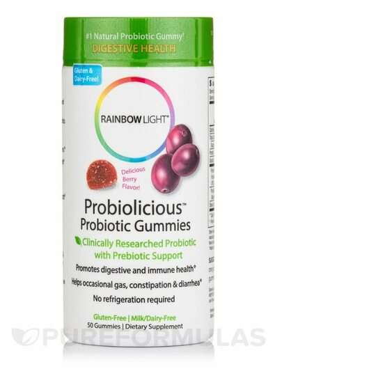 Основное фото товара Rainbow Light, Пробиотики, Probiolicious Probiotic Gummies Ber...