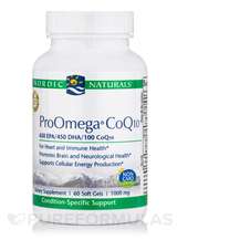 Nordic Naturals, ProOmega CoQ10 1000 mg, Омега 3, 60 капсул