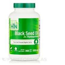 Black Seed Oil 500 mg 2% Thymoquinone Cold Pressed, Олія Чорно...