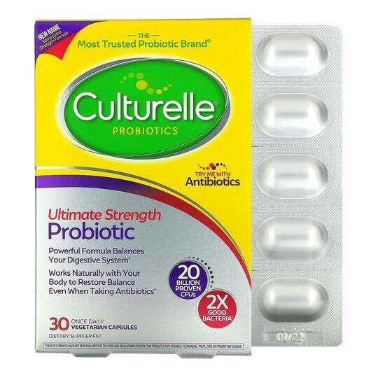 Основное фото товара Culturelle, Пробиотики, Ultimate Strength Probiotic, 30 капсул