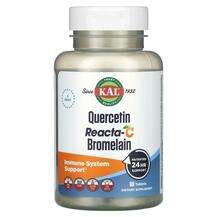 KAL, Кверцетин, Quercetin Reacta-C Bromelain, 60 таблеток