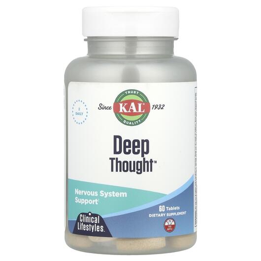 Основное фото товара Deep Thought Mental Clarity Основное фото товара KAL, Линолевая кислота, Deep Thought Mental Clarity, 60 таблеток