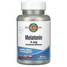 KAL, Мелатонин, Melatonin Sustained Release 3 mg, 120 таблеток