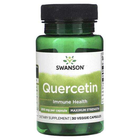 Основное фото товара Swanson, Кверцетин, Quercetin Maximum Strength 800 mg, 30 капсул