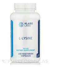 Klaire Labs SFI, L-Лизин, L-Lysine 500 mg, 100 капсул