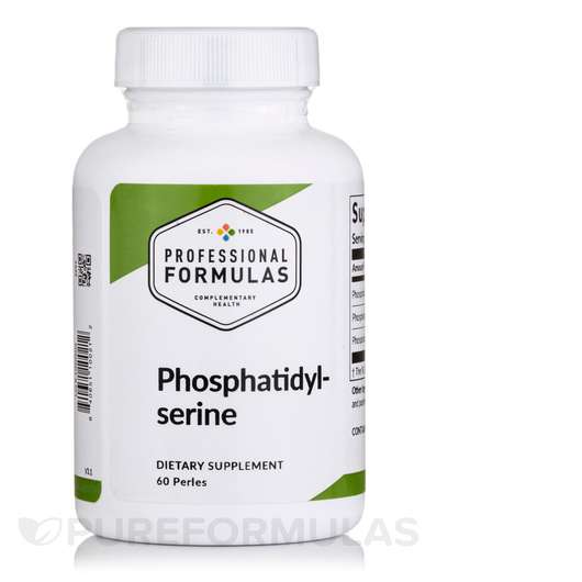 Основне фото товара Professional Formulas, Phosphatidyl Serine 100 mg, Фосфатидилс...