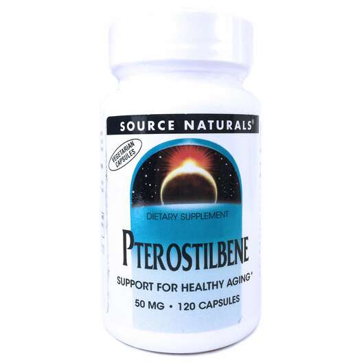 Основне фото товара Source Naturals, Pterostilbene 50 mg, Птеростільбен 50 мг, 120...