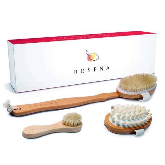 Основное фото товара Dry Brushing Body Brush Set Основное фото товара Rosena, Массажные щетки, Dry Brushing Body Brush Set, 1 шт