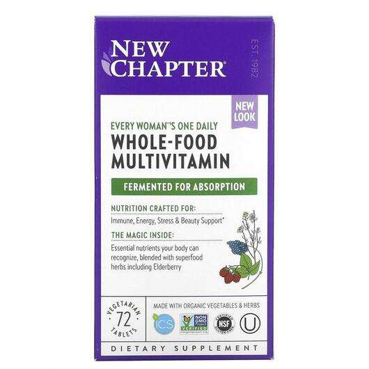 Main photo New Chapter, One Daily Every Woman's Multivitamin, 72 Vegetari...