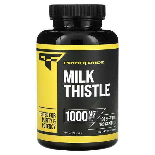 Основне фото товара Primaforce, Milk Thistle 1000 mg, Розторопша, 180 капсул
