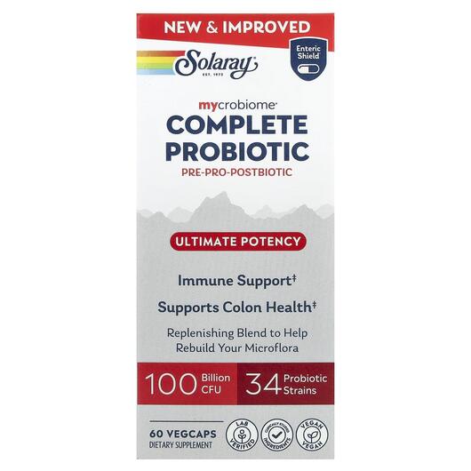Основное фото товара Mycrobiome Complete Probiotic Ultimate Potency, Пробиотики, 60 ка