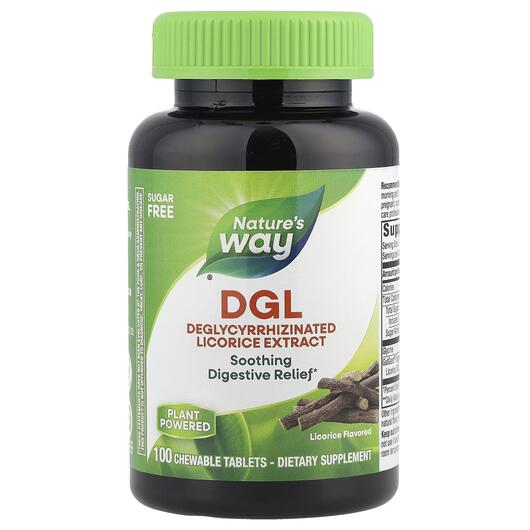 Основное фото товара Корень солодки, DGL Deglycyrrhizinated Licorice, 100 таблеток