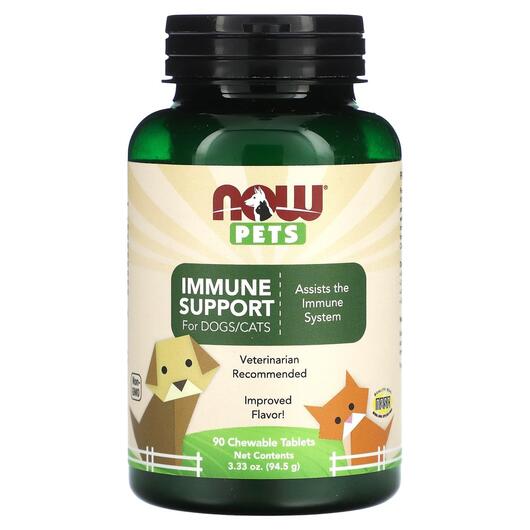 Основне фото товара Pets Immune Support For Dogs/Cats, Підтримка імунітету, 90 таблет