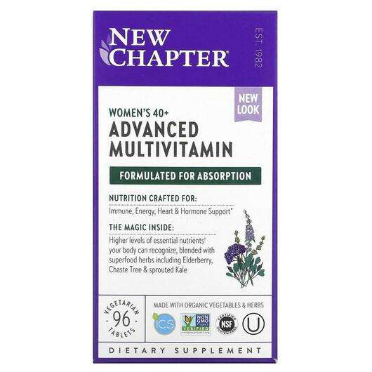 Основное фото товара New Chapter, Мультивитамины, Women's 40+ Advanced Multivitamin...