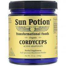 Sun Potion, Cordyceps Powder Organic 3, Гриби Кордіцепс, 100 г