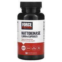 Force Factor, Наттокиназа, Nattokinase 2000 FU, 90 капсул