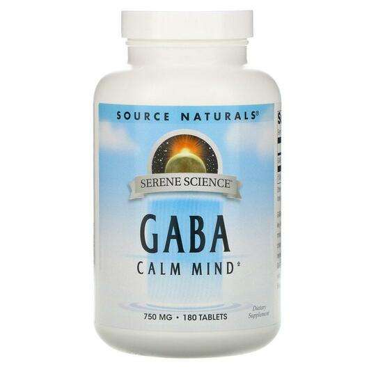 Основное фото товара Source Naturals, GABA 750 мг, GABA 750 mg 180, 180 таблеток