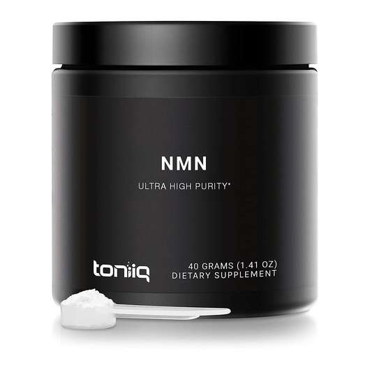 Основне фото товара Toniiq, NMN Ultra High Purity, Нікотинамід мононуклеотид, 40 г