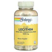 Solaray, Лецитин, Lecithin Oil Free 1000 mg, 250 капсул