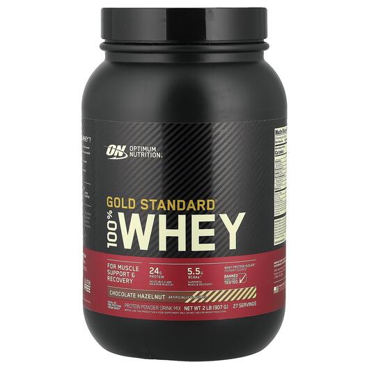 Основне фото товара Gold Standard 100% Whey Chocolate Hazelnut Основне фото товара Gold Standard 100% Whey Chocolate Hazelnut, Протеїн Ізолят, 907 г