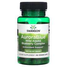 Swanson, AuroraBlue Wild Alaska Blueberry Complex 200 mg, 30 V...
